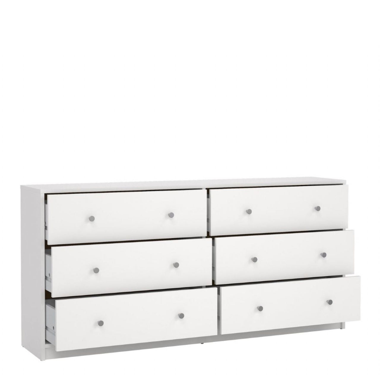 Chest of 6 Drawers (3+3) in White