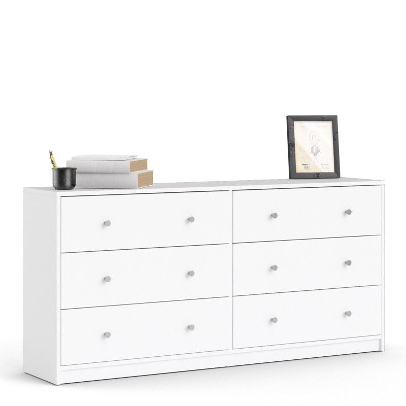 Chest of 6 Drawers (3+3) in White