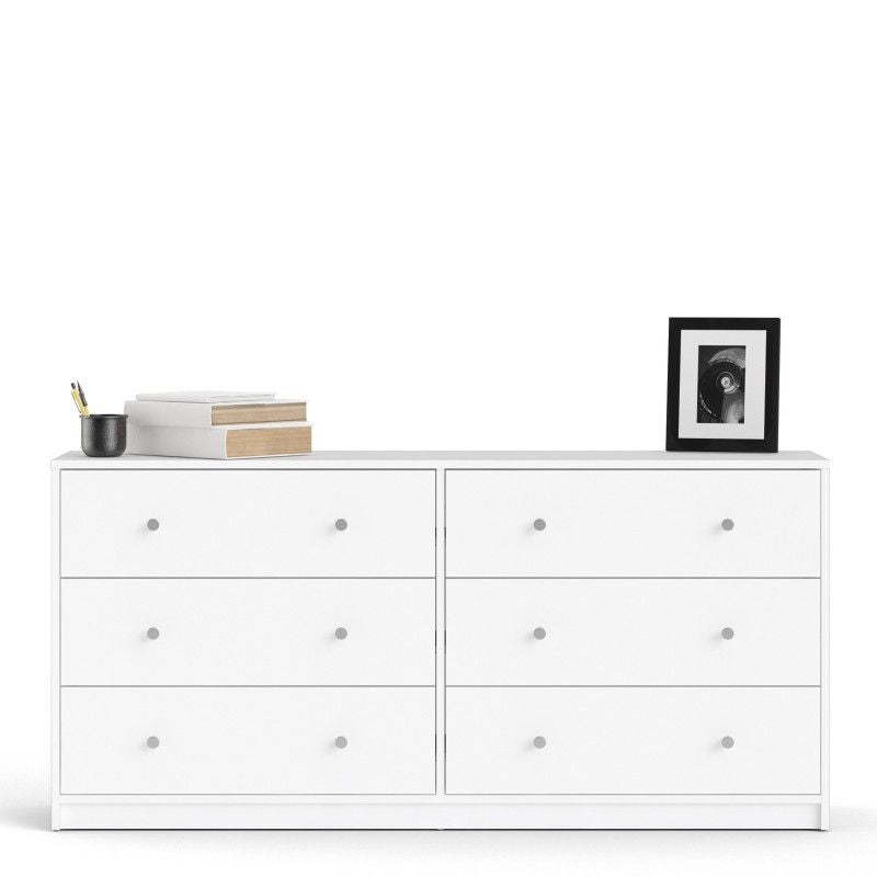 Chest of 6 Drawers (3+3) in White