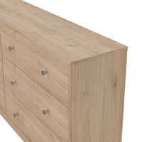 Thumbnail for 143cm Wide Midi Chest of 6 Drawers in Jackson Hickory Oak