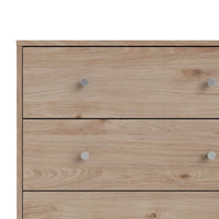 Thumbnail for 143cm Wide Midi Chest of 6 Drawers in Jackson Hickory Oak