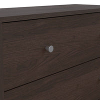 Thumbnail for Large Tall Dark Walnut Chest of 5 Drawers 108 x 72cm