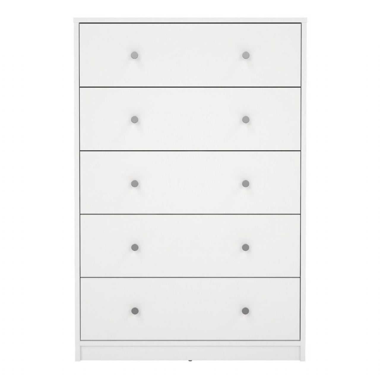 White Chest of 5 Drawers