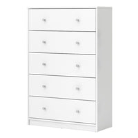 Thumbnail for White Chest of 5 Drawers