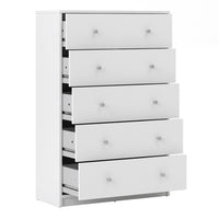 Thumbnail for White Chest of 5 Drawers