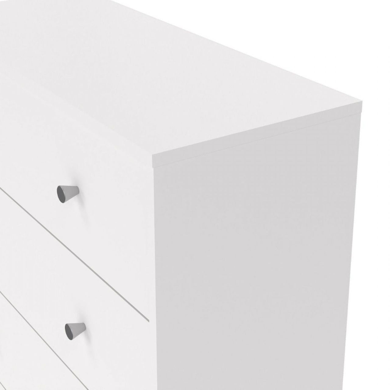 White Chest of 5 Drawers