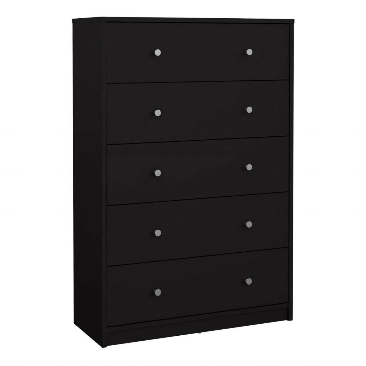 Black Chest of 5 Drawers