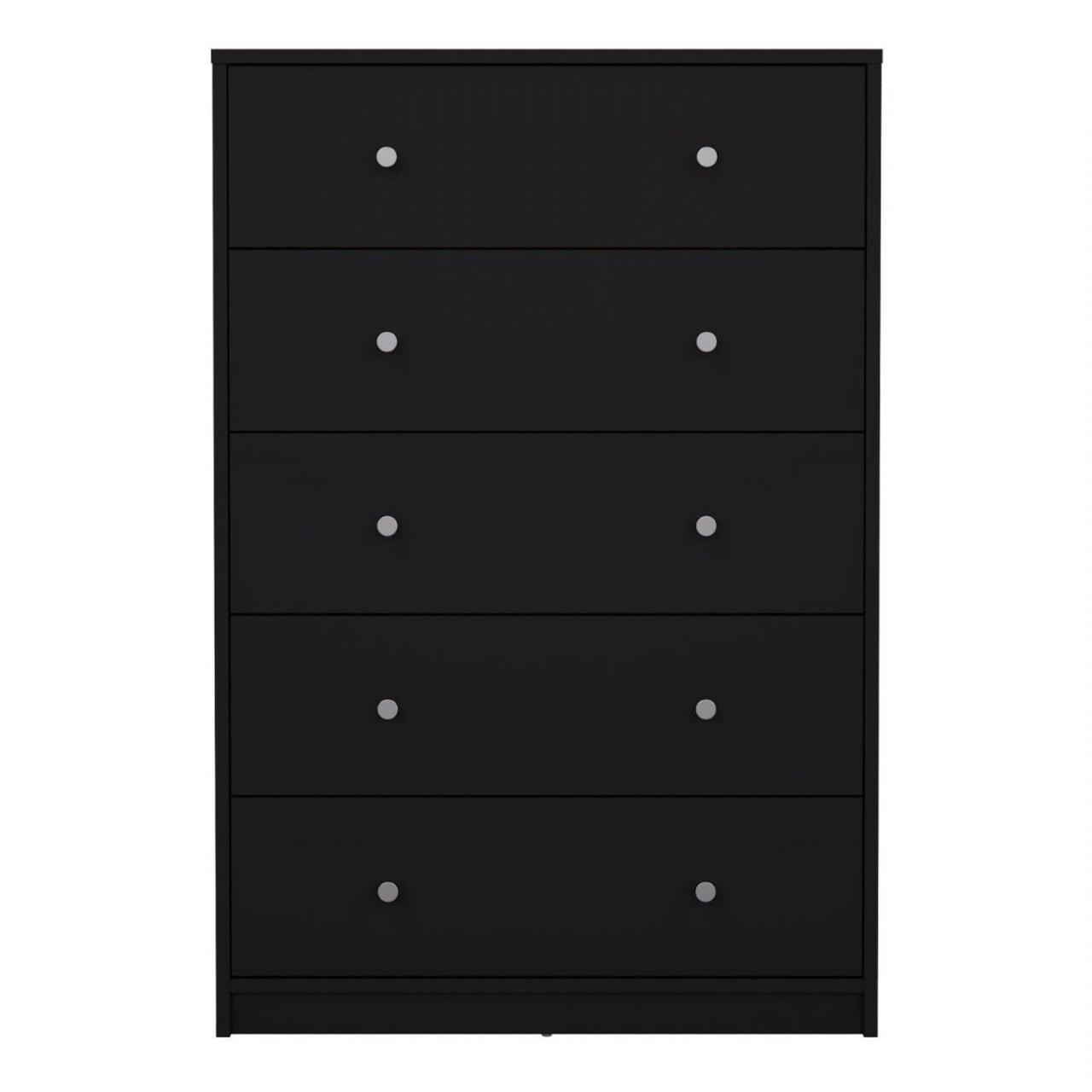 Black Chest of 5 Drawers