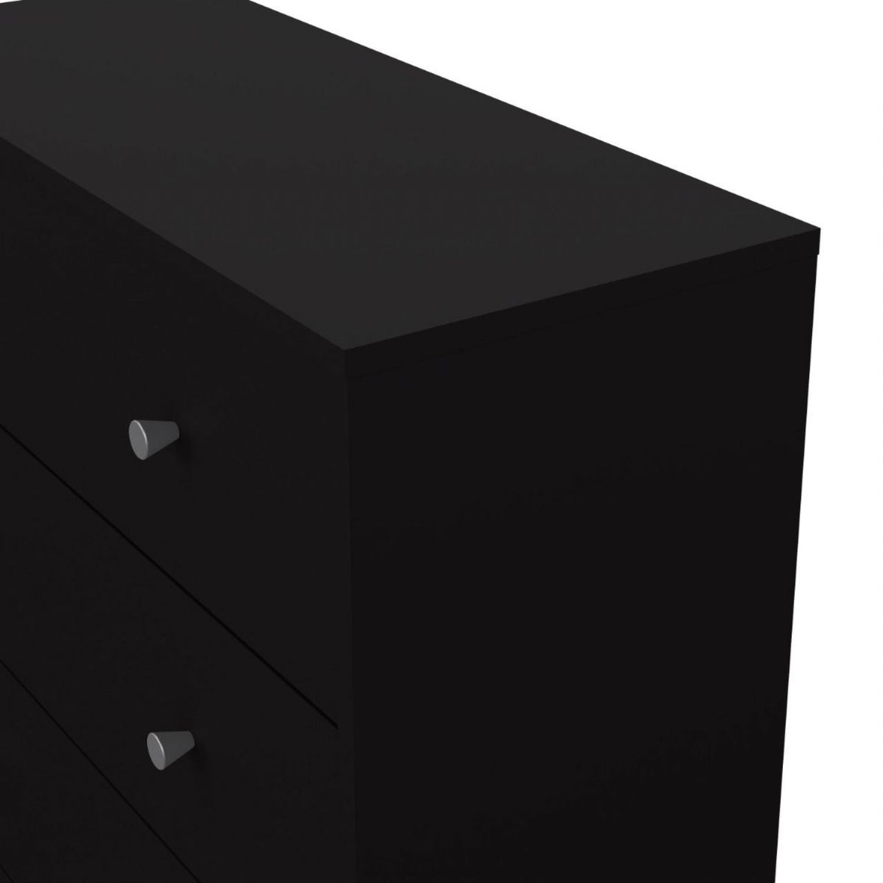 Black Chest of 5 Drawers