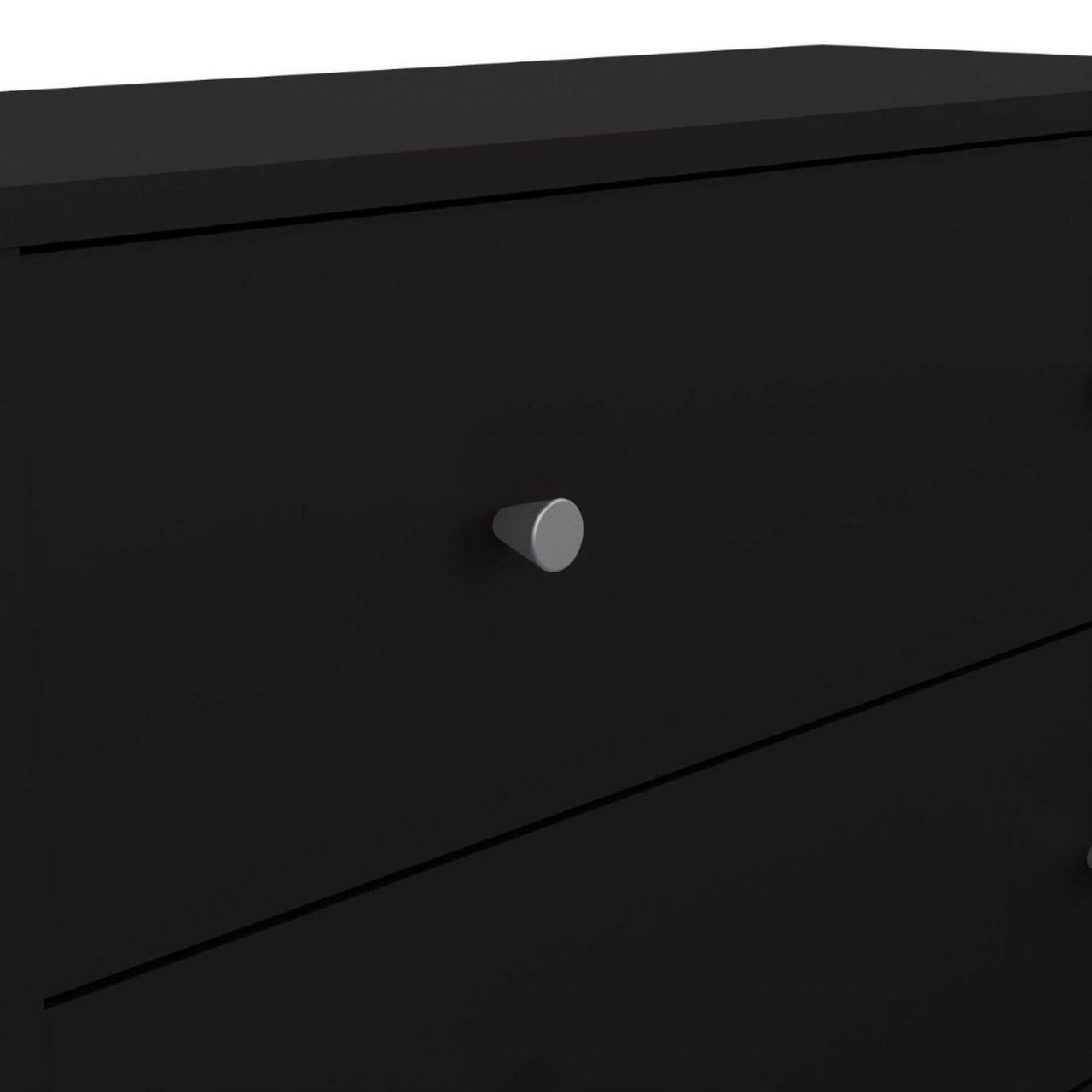 Black Chest of 5 Drawers