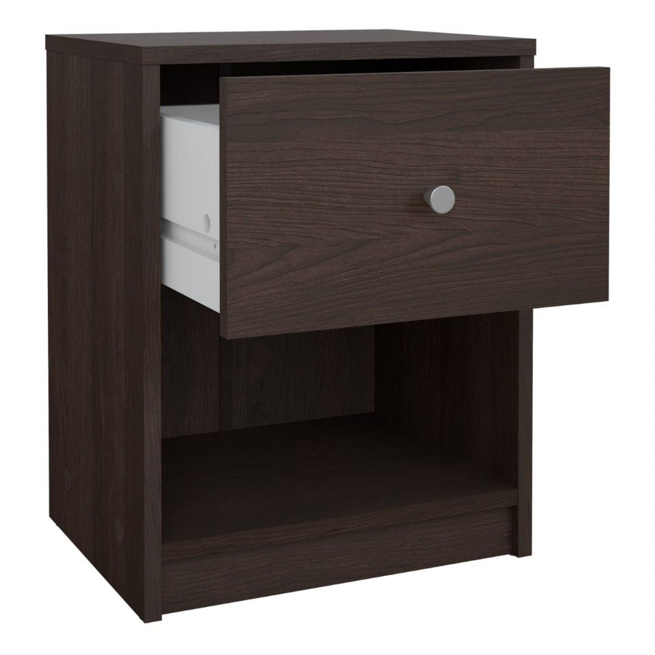 Bedside 1 Drawer in Dark Walnut