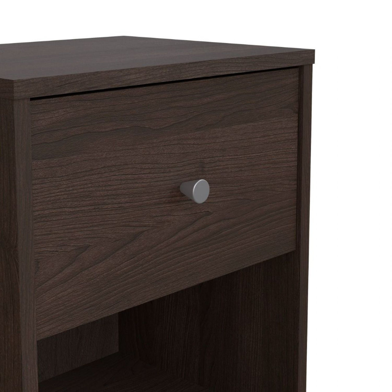 Bedside 1 Drawer in Dark Walnut