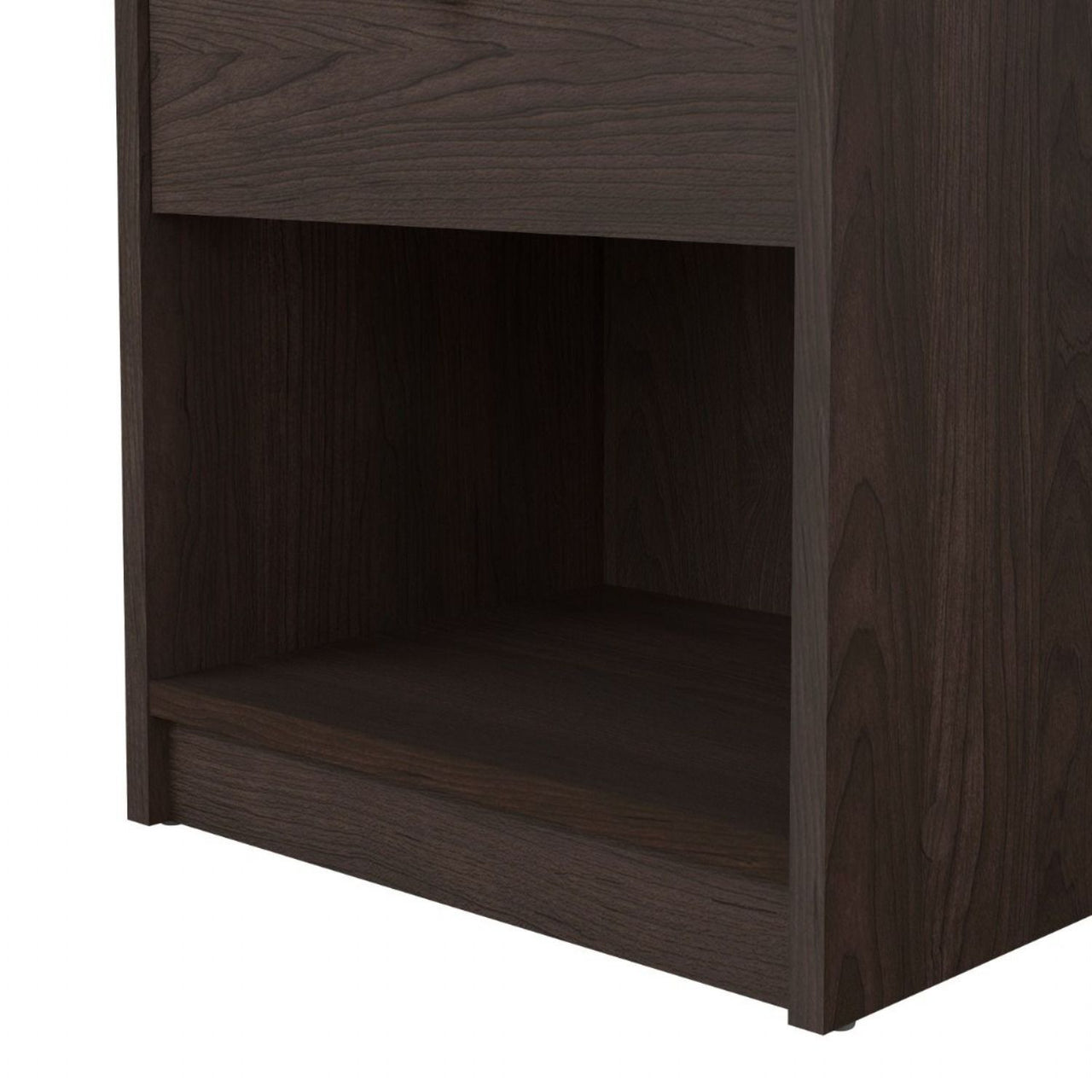 Bedside 1 Drawer in Dark Walnut