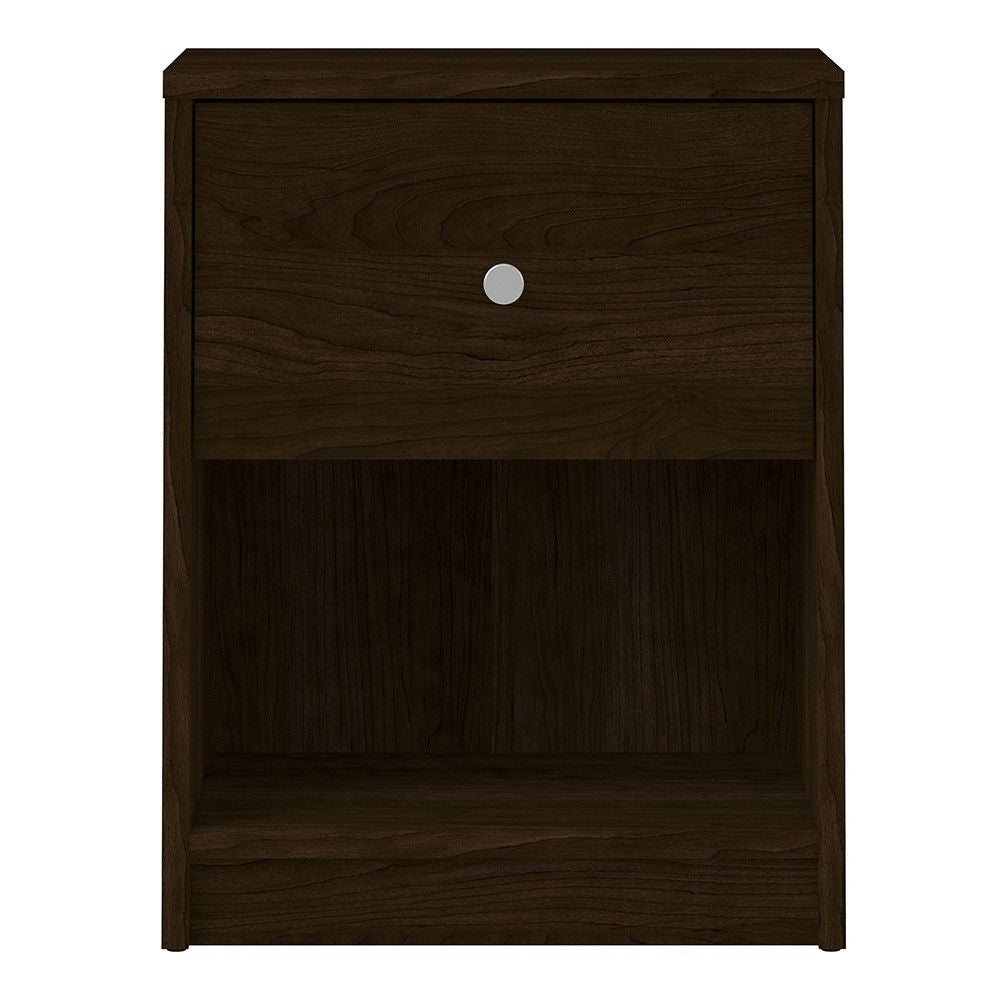 Bedside 1 Drawer in Dark Walnut