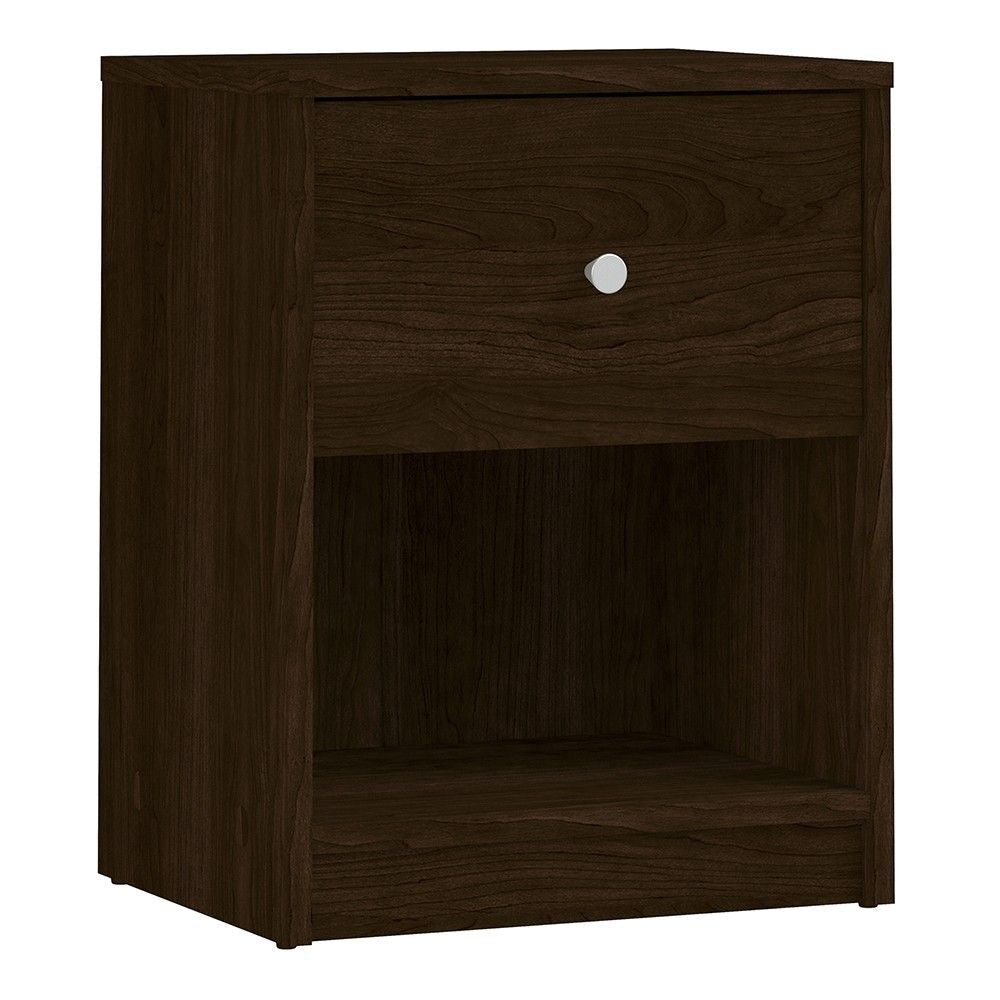 Bedside 1 Drawer in Dark Walnut