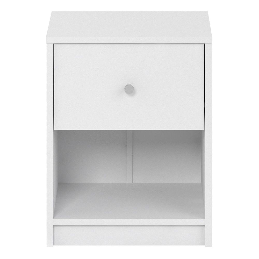 Bedside 1 Drawer in White