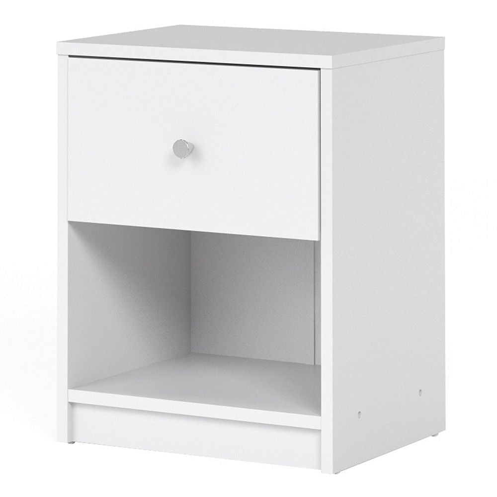 Bedside 1 Drawer in White