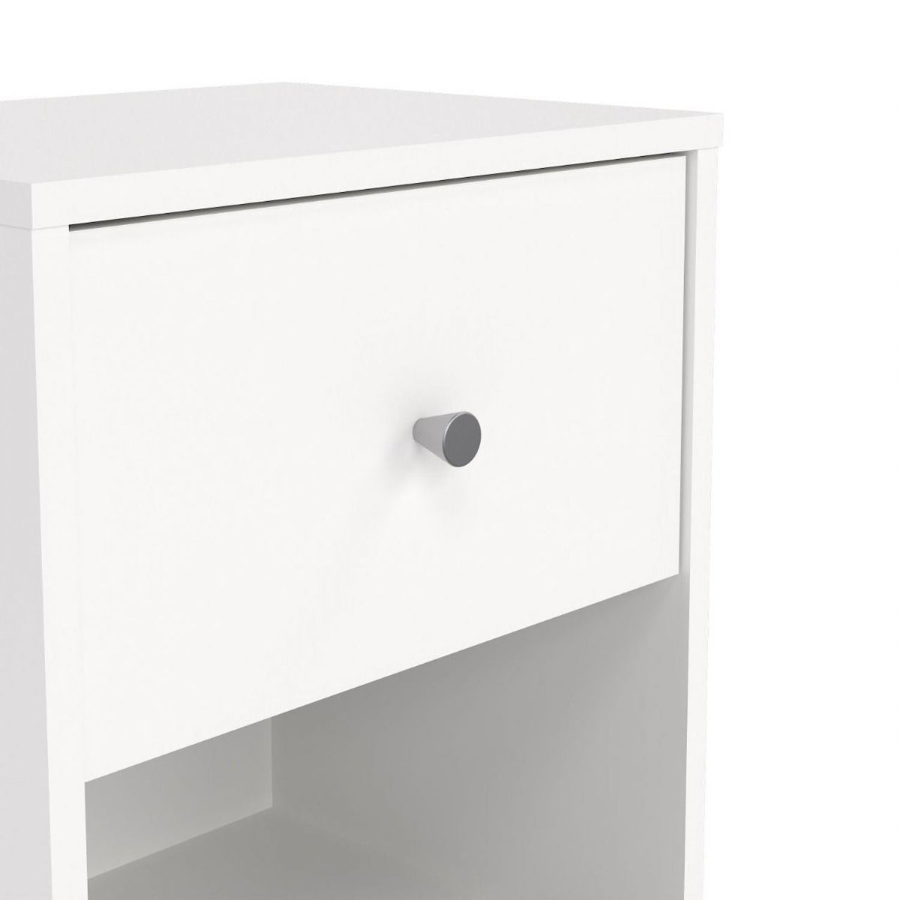 Bedside 1 Drawer in White