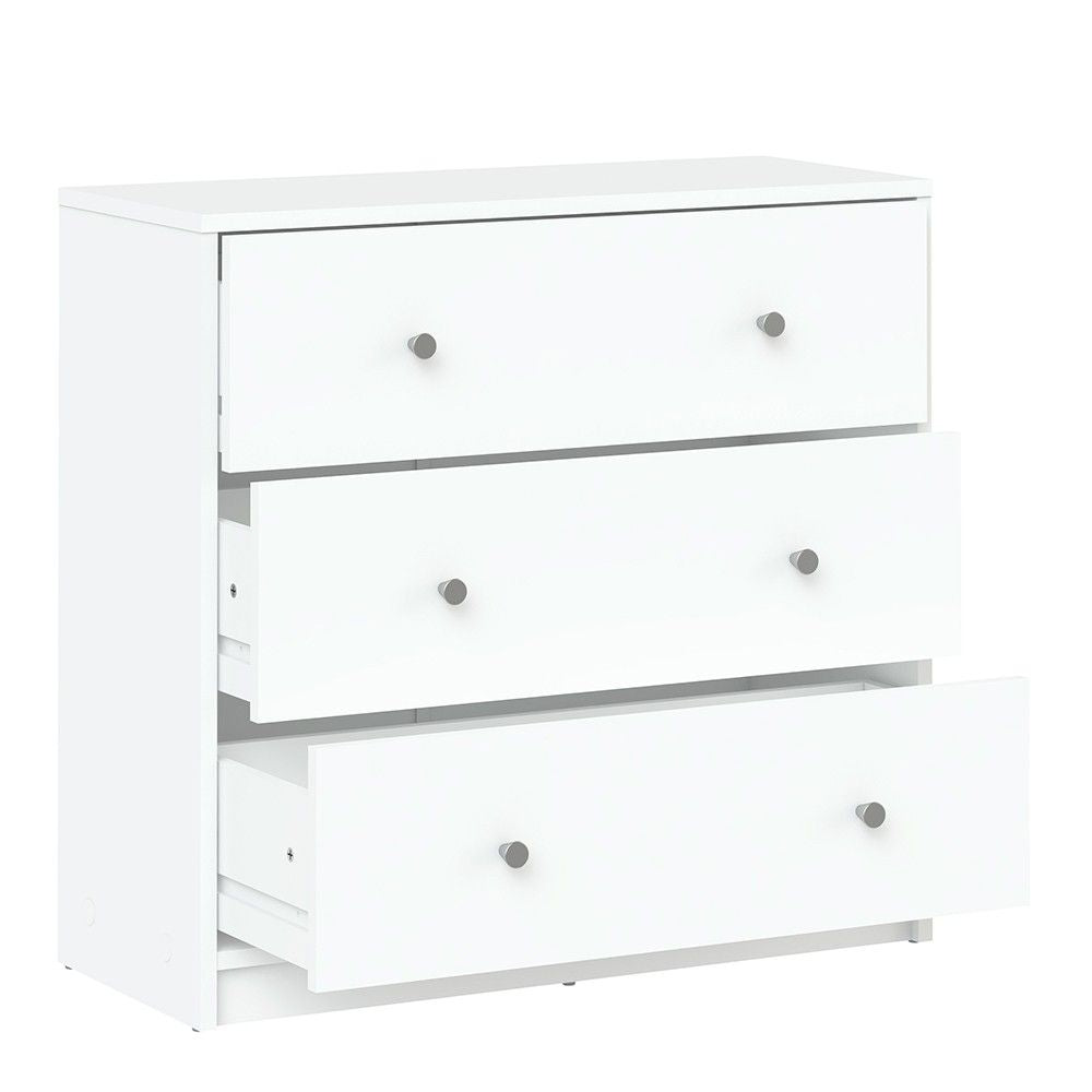 Chest of 3 Drawers in White