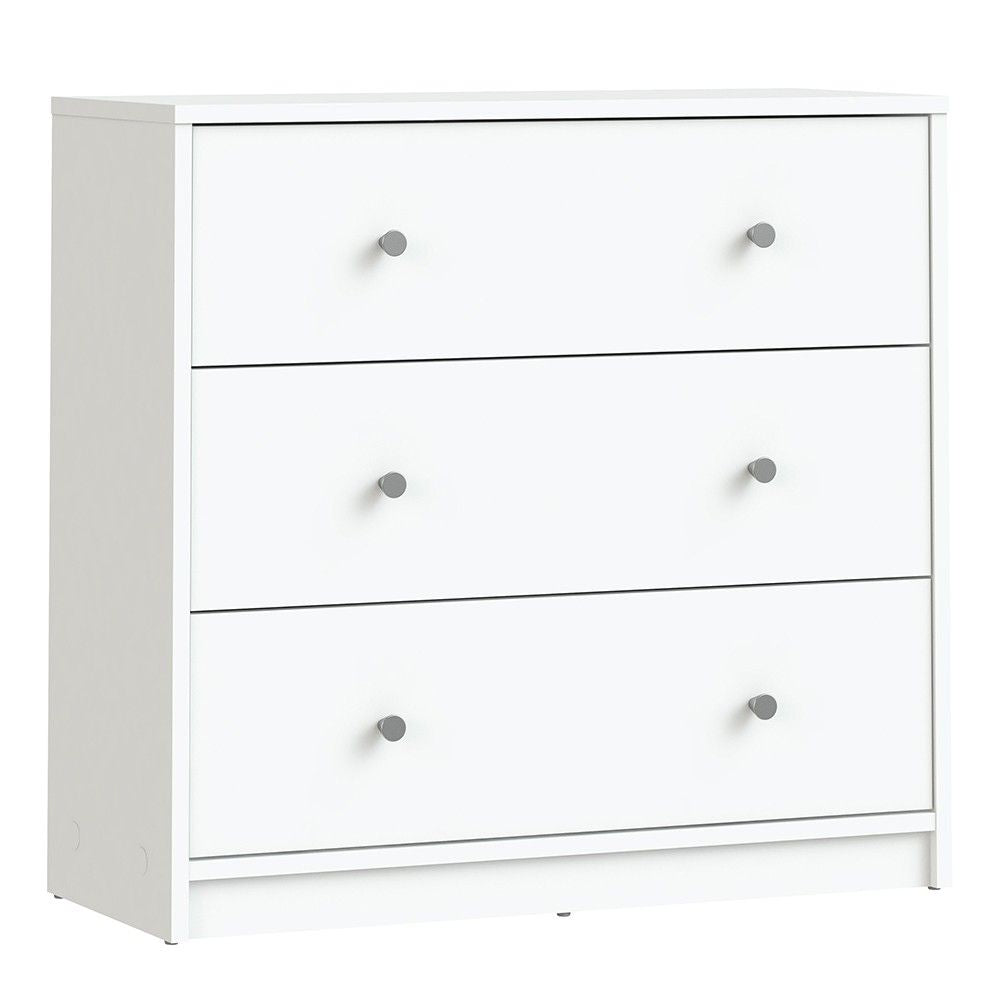 Chest of 3 Drawers in White