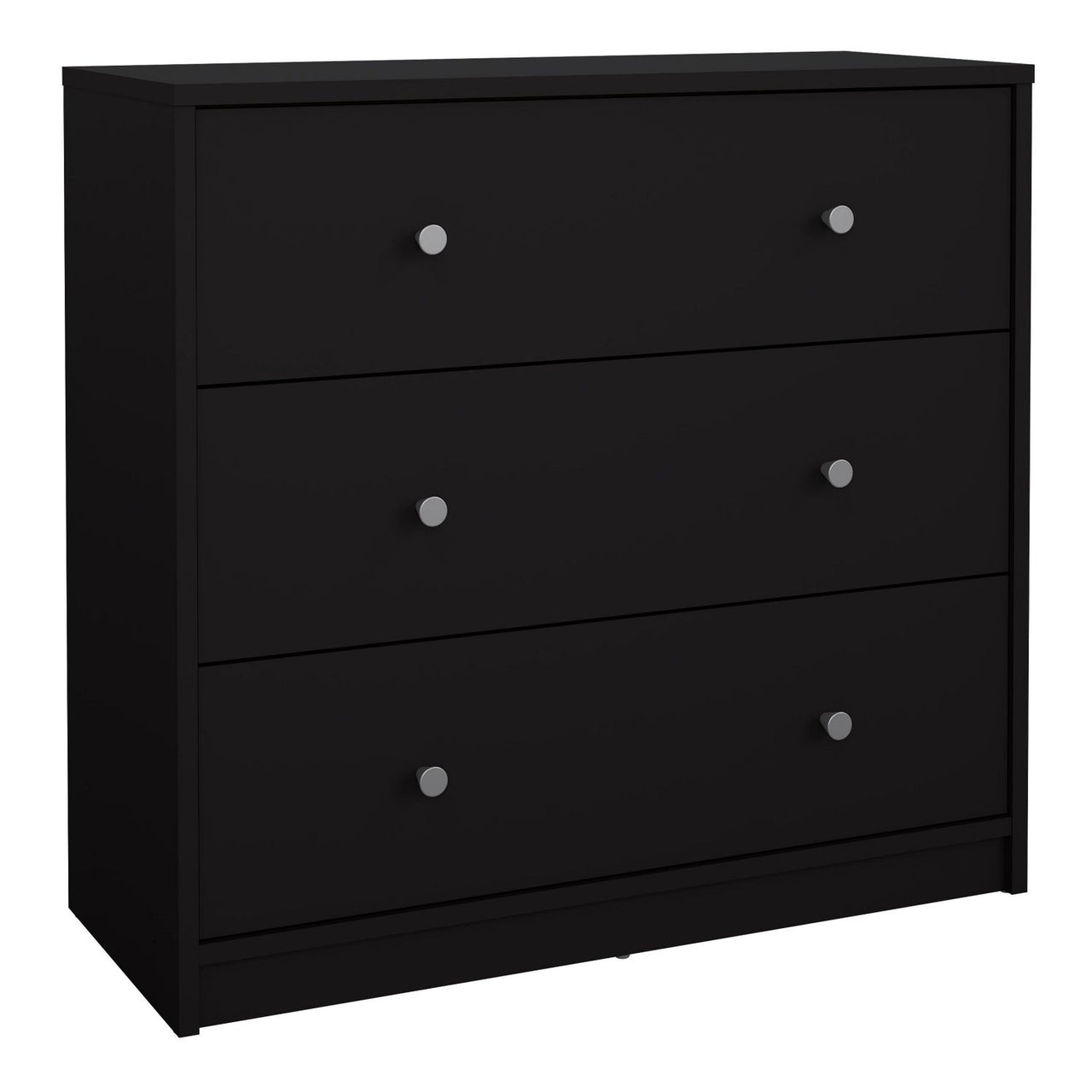 Chest of 3 Drawers in Black