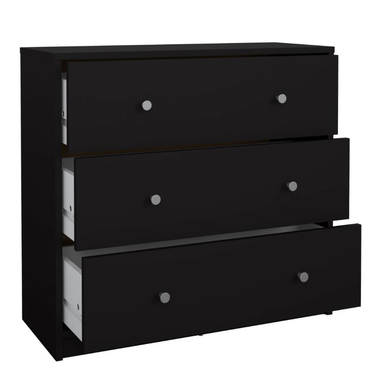 Chest of 3 Drawers in Black