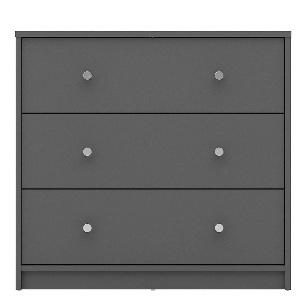 Chest of 3 Drawers in Grey