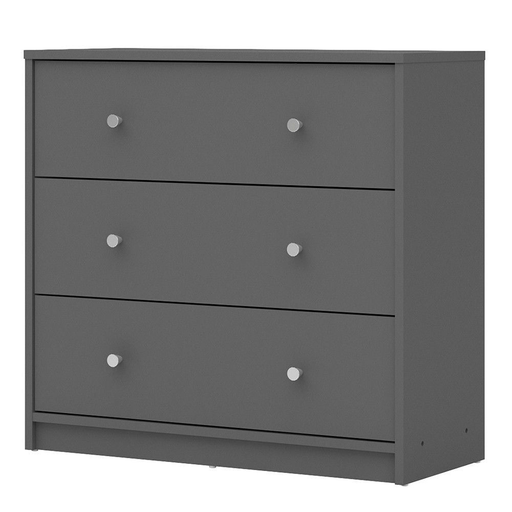 Chest of 3 Drawers in Grey