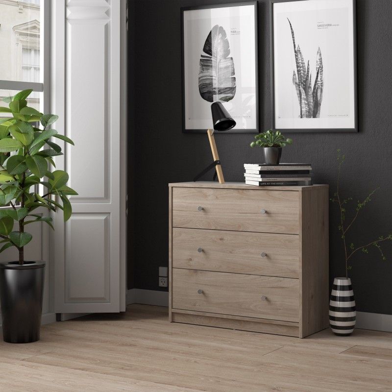 Chest of 3 Drawers in Jackson Hickory Oak