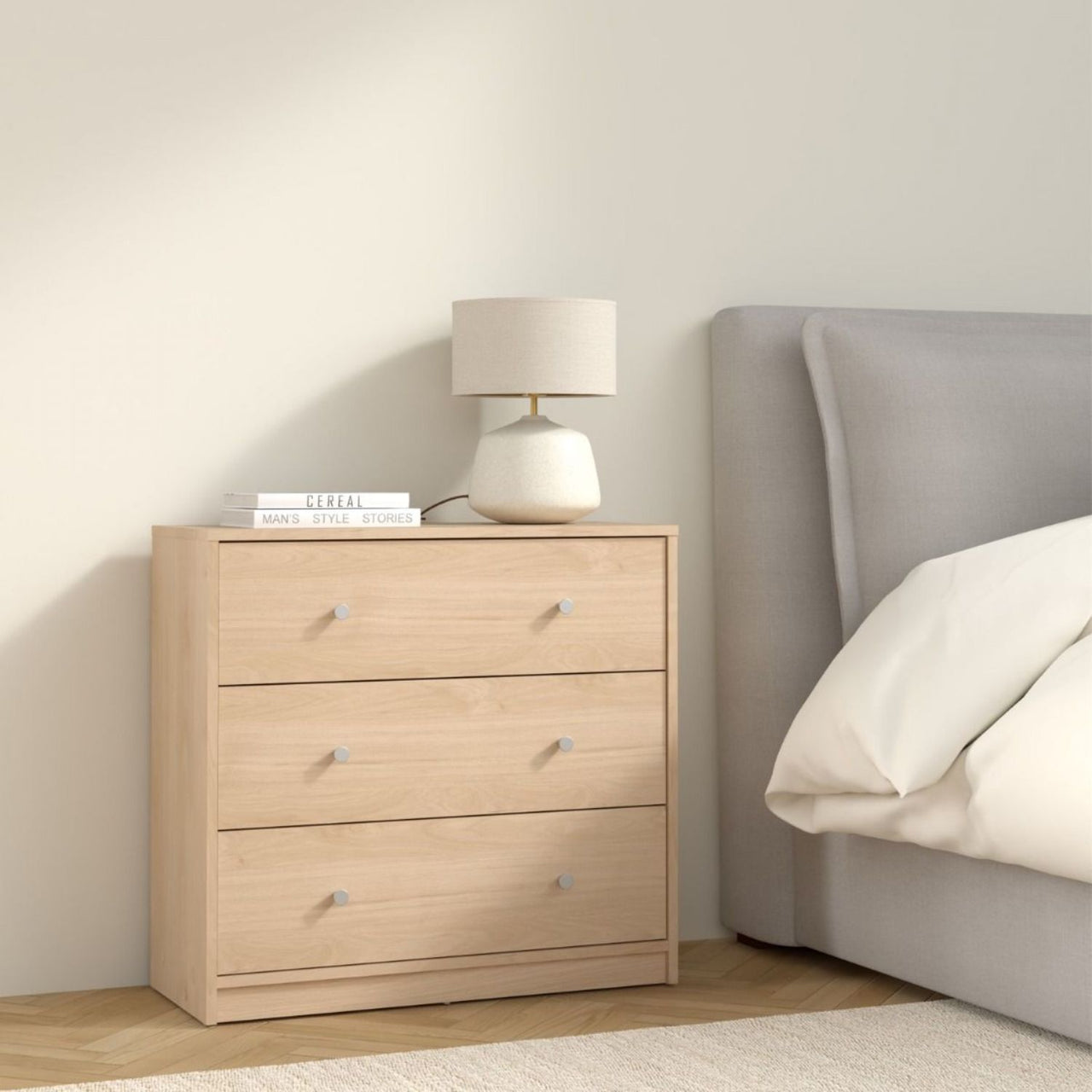 Chest of 3 Drawers in Jackson Hickory Oak