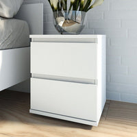 Thumbnail for Nova Bedside 2 Drawer in White