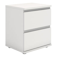 Thumbnail for Nova Bedside 2 Drawer in White