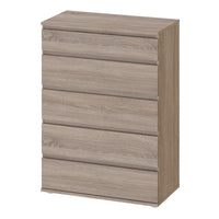 Thumbnail for Dark Oak Simple Chest of 5 Drawers