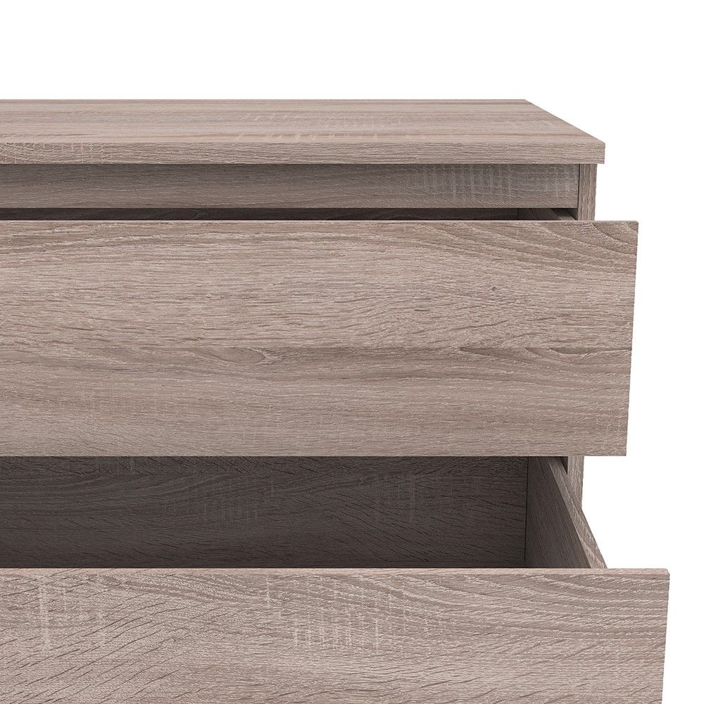 Dark Oak Simple Chest of 5 Drawers