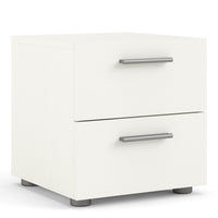 Thumbnail for Pepe Bedside 2 Drawers in White Woodgrain