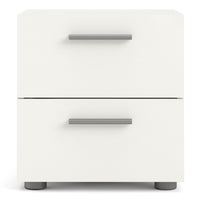 Thumbnail for Pepe Bedside 2 Drawers in White Woodgrain