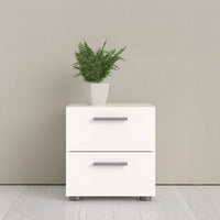 Thumbnail for Pepe Bedside 2 Drawers in White Woodgrain