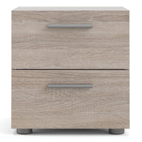 Thumbnail for Pepe Bedside 2 Drawers in Truffle Oak