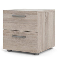 Thumbnail for Pepe Bedside 2 Drawers in Truffle Oak