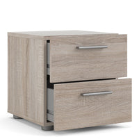 Thumbnail for Pepe Bedside 2 Drawers in Truffle Oak