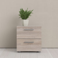 Thumbnail for Pepe Bedside 2 Drawers in Truffle Oak