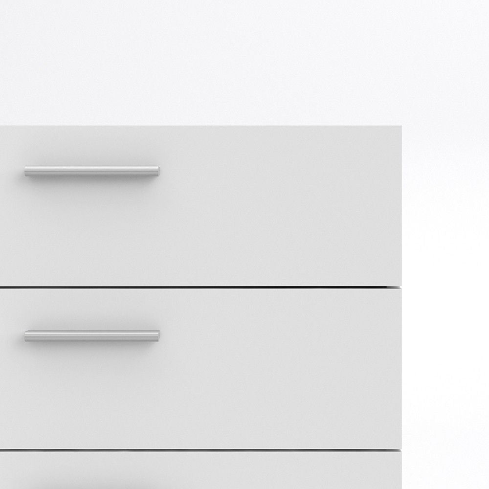 White Effect Chest of 5 Drawers 102cm x 70cm