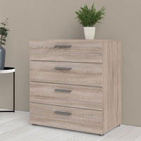 Thumbnail for Pepe Chest of 4 Drawers in Truffle Oak