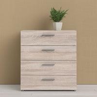 Thumbnail for Pepe Chest of 4 Drawers in Truffle Oak