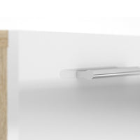 Thumbnail for Modern Chest of 5 Drawers in Oak With White High Gloss 70 x 102cm