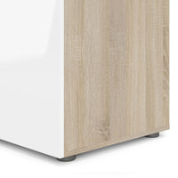 Thumbnail for Pepe Wardrobe with 3 doors in Oak with White High Gloss