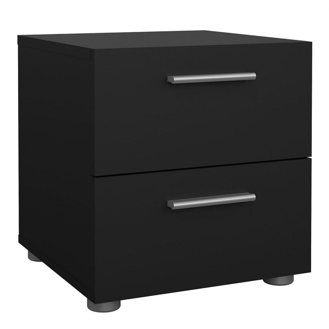 Pepe Package Bedside 2 Drawers + Chest of 4 Drawers + Wardrobe with 2 doors in Black