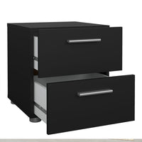 Thumbnail for Pepe Package Bedside 2 Drawers + Chest of 4 Drawers + Wardrobe with 2 doors in Black