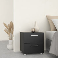 Thumbnail for Pepe Package Bedside 2 Drawers + Chest of 4 Drawers + Wardrobe with 2 doors in Black