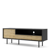 Thumbnail for Match TVUnit 1 Door + 1 Drawer in Black Oak